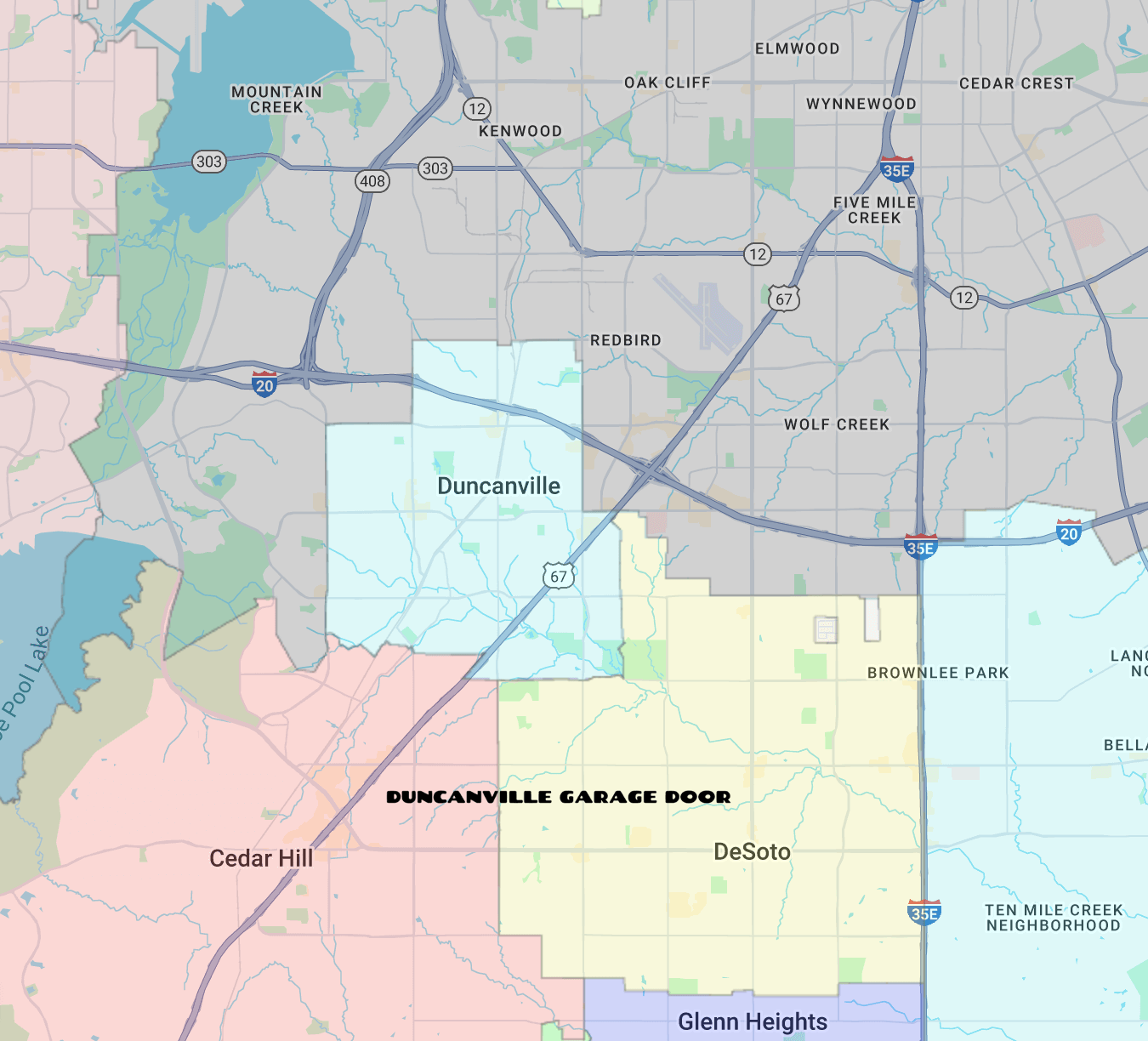 Duncanville-texas-map-cities-near-by